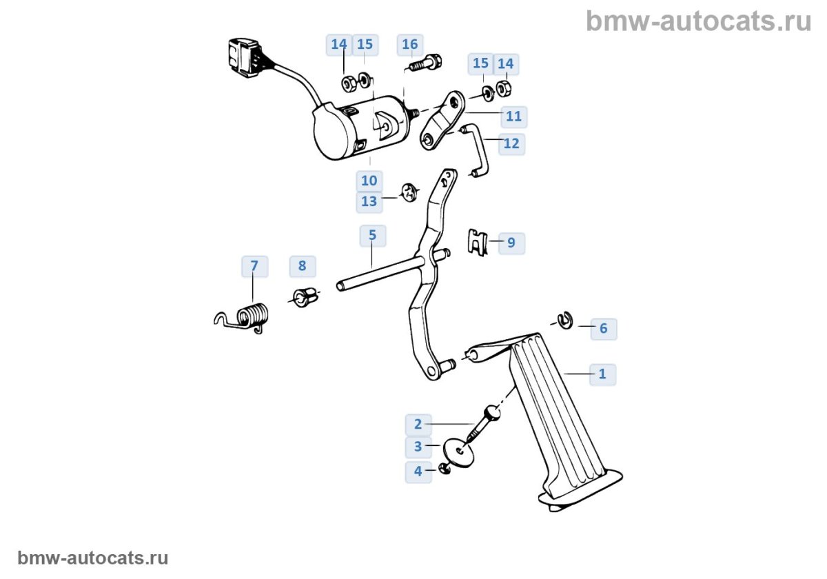 Педаль газа BMW 5 e39
