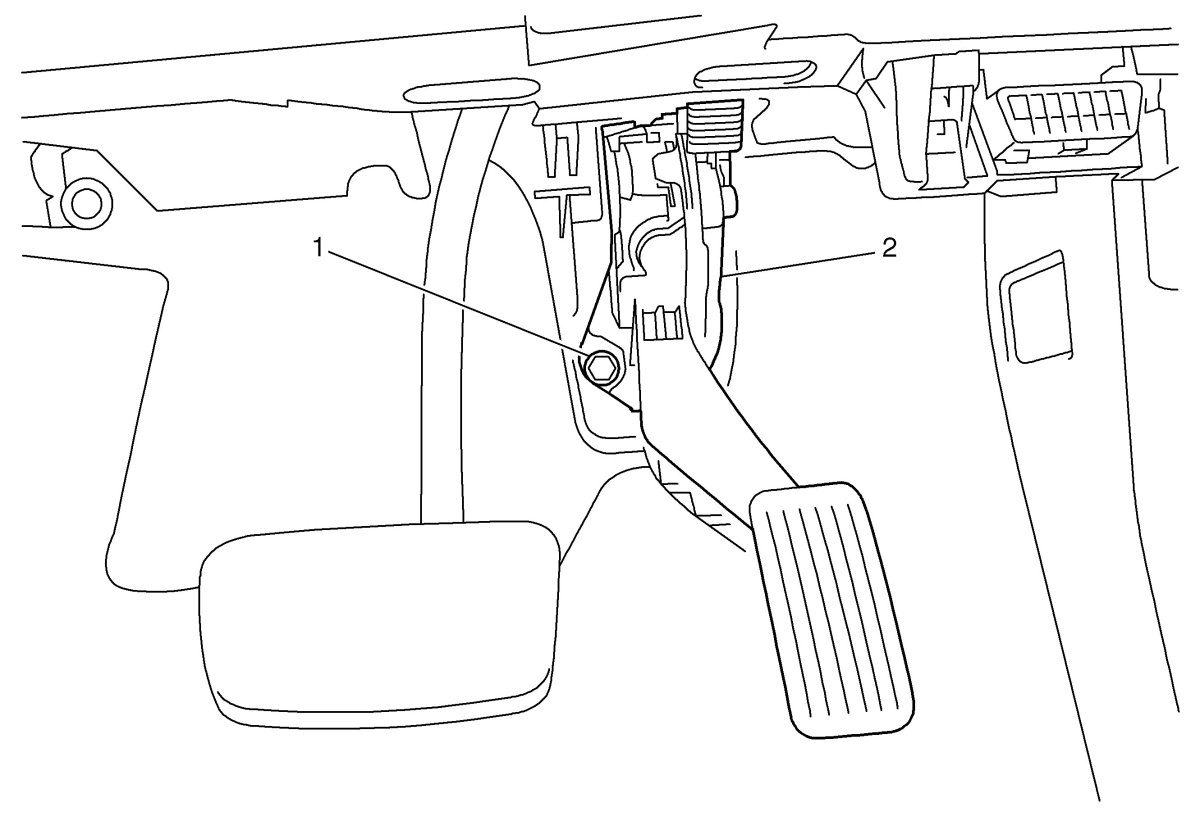 Датчик педали акселератора Шевроле Авео т250