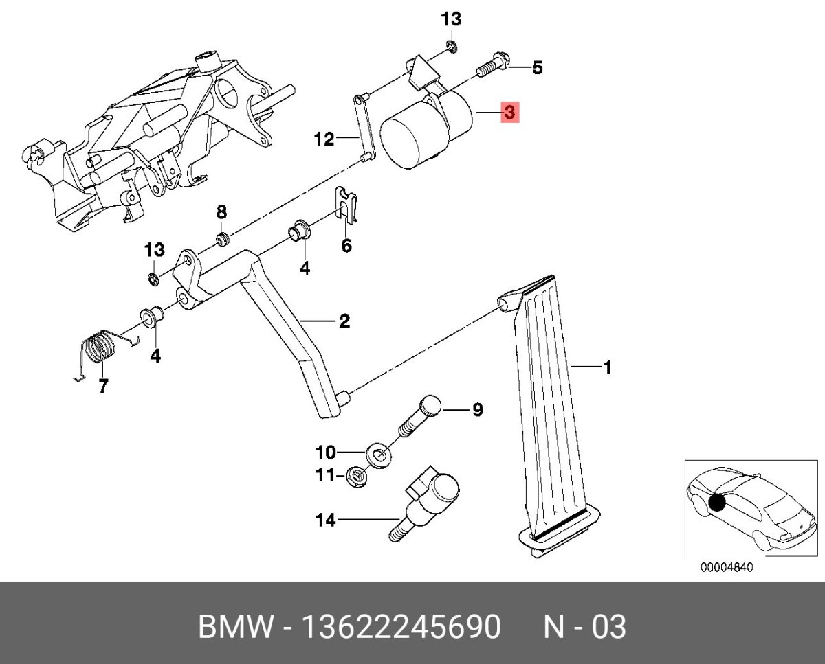 35 41 1 161 723 Педаль акселератора