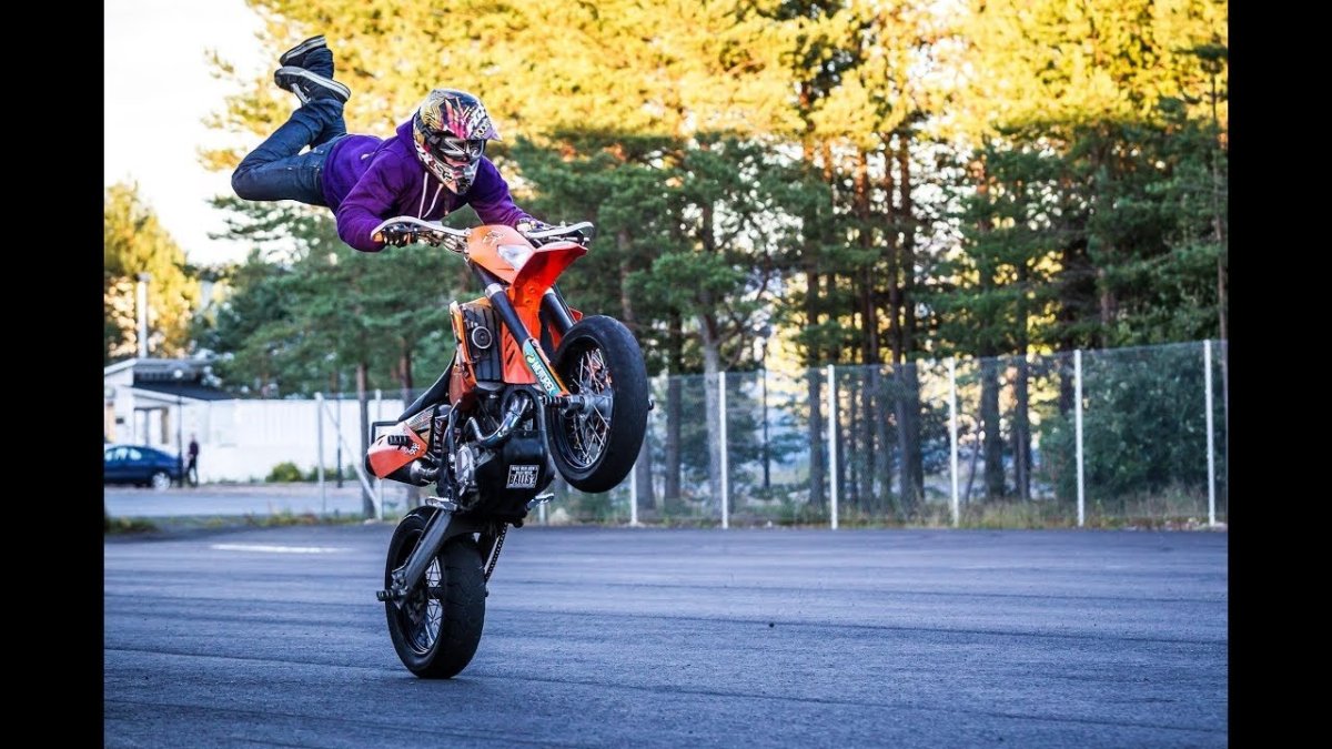 КТМ супермото стант