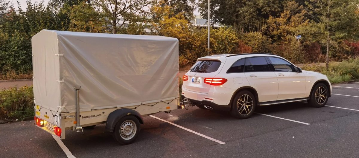 Мерседес с прицепом