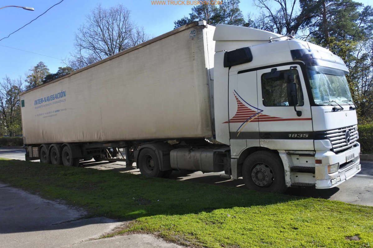 Мерседес Актрос 1840 с полуприцепом