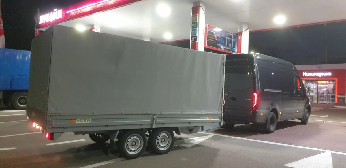 Спринтер с прицепом