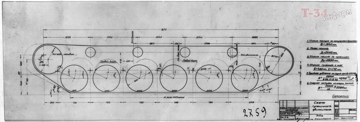 Диаметр опорных катков танка т-34
