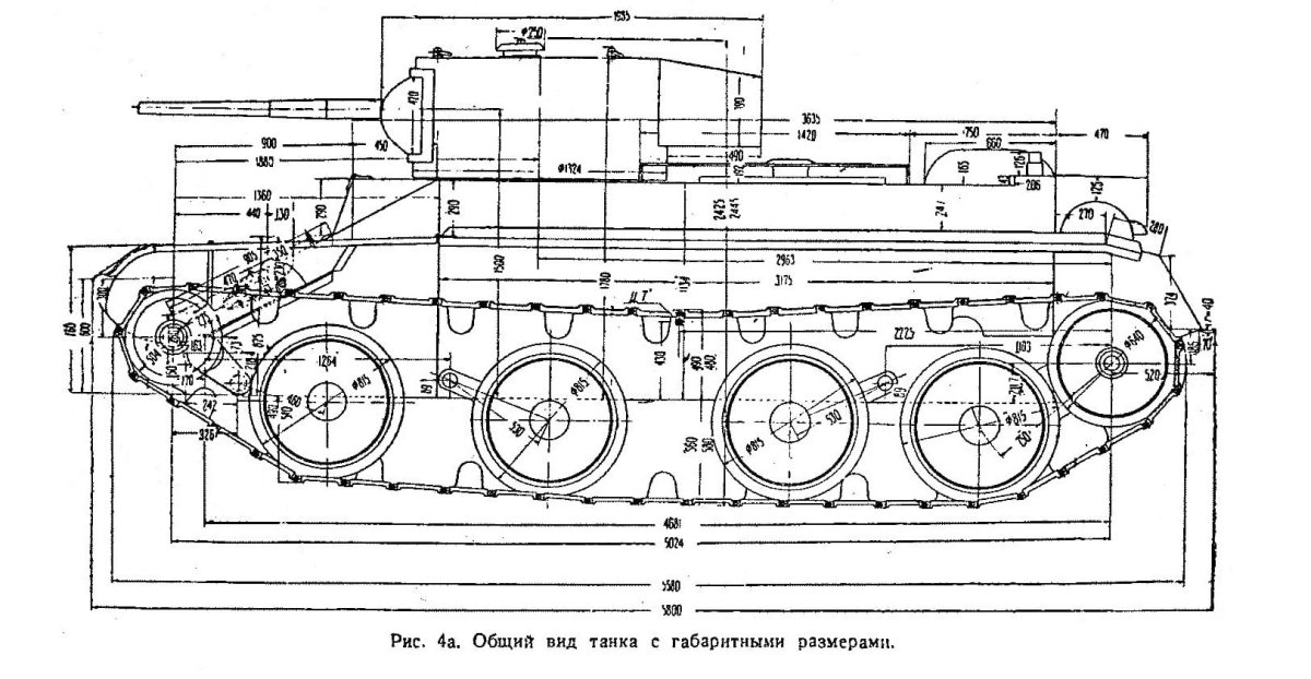 БТ-7 танк чертежи