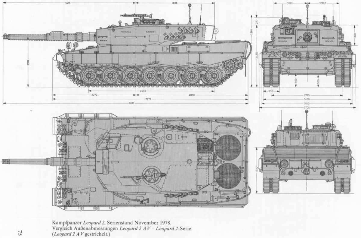 Leopard 2 pl чертежи