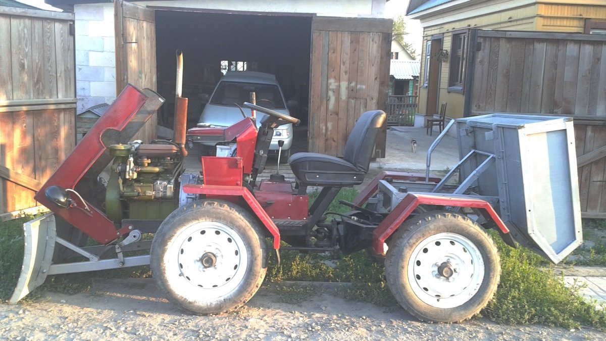 Трактор переломка мини