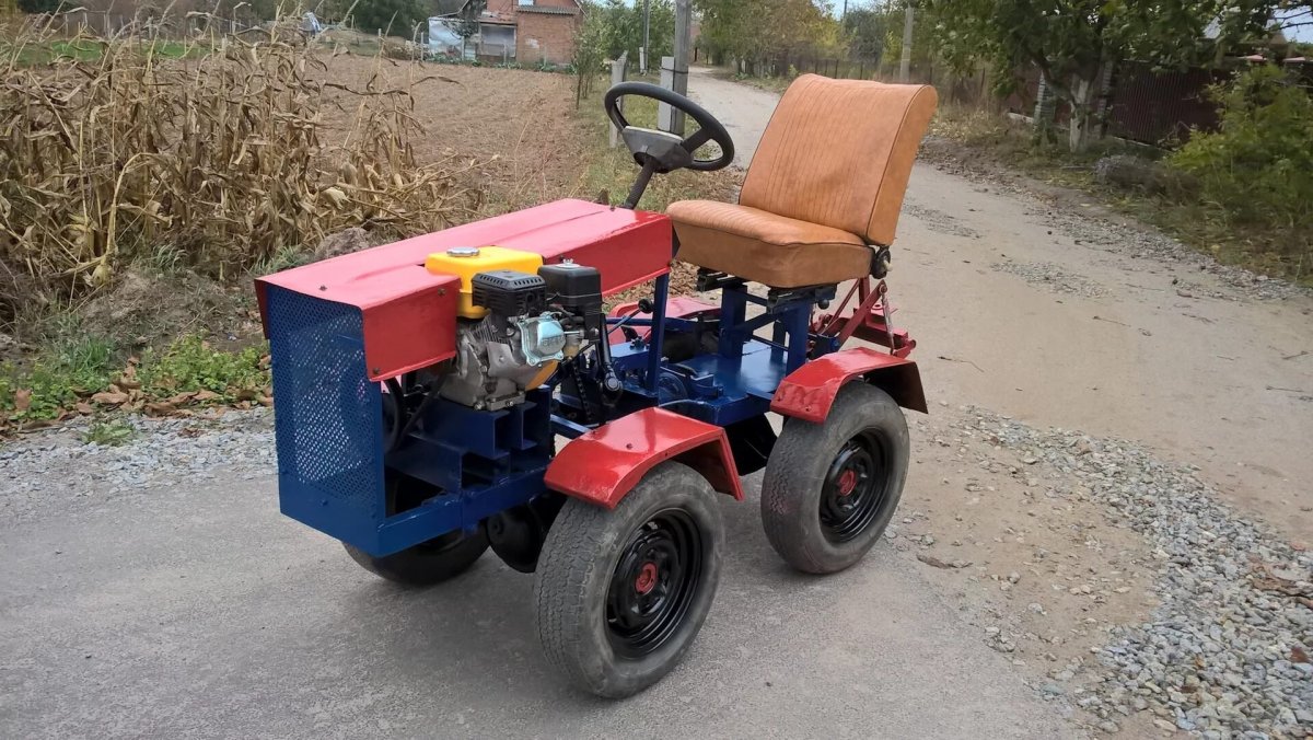 Минитрактор из мотоблока Урал
