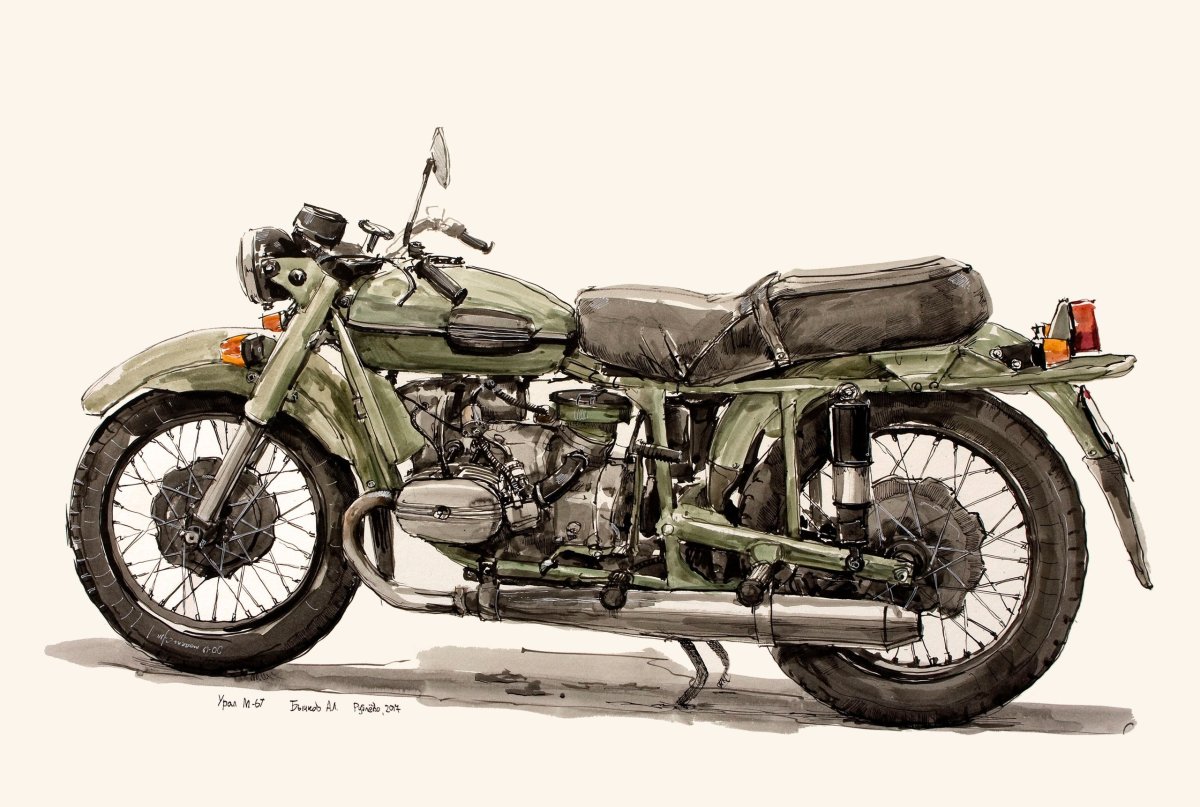 Мотоцикл Урал м 67