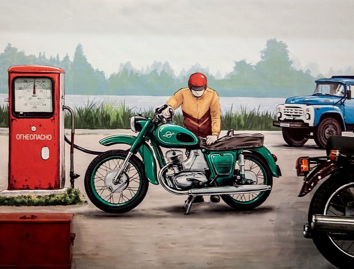 Мотоцикл ИЖ Планета арт