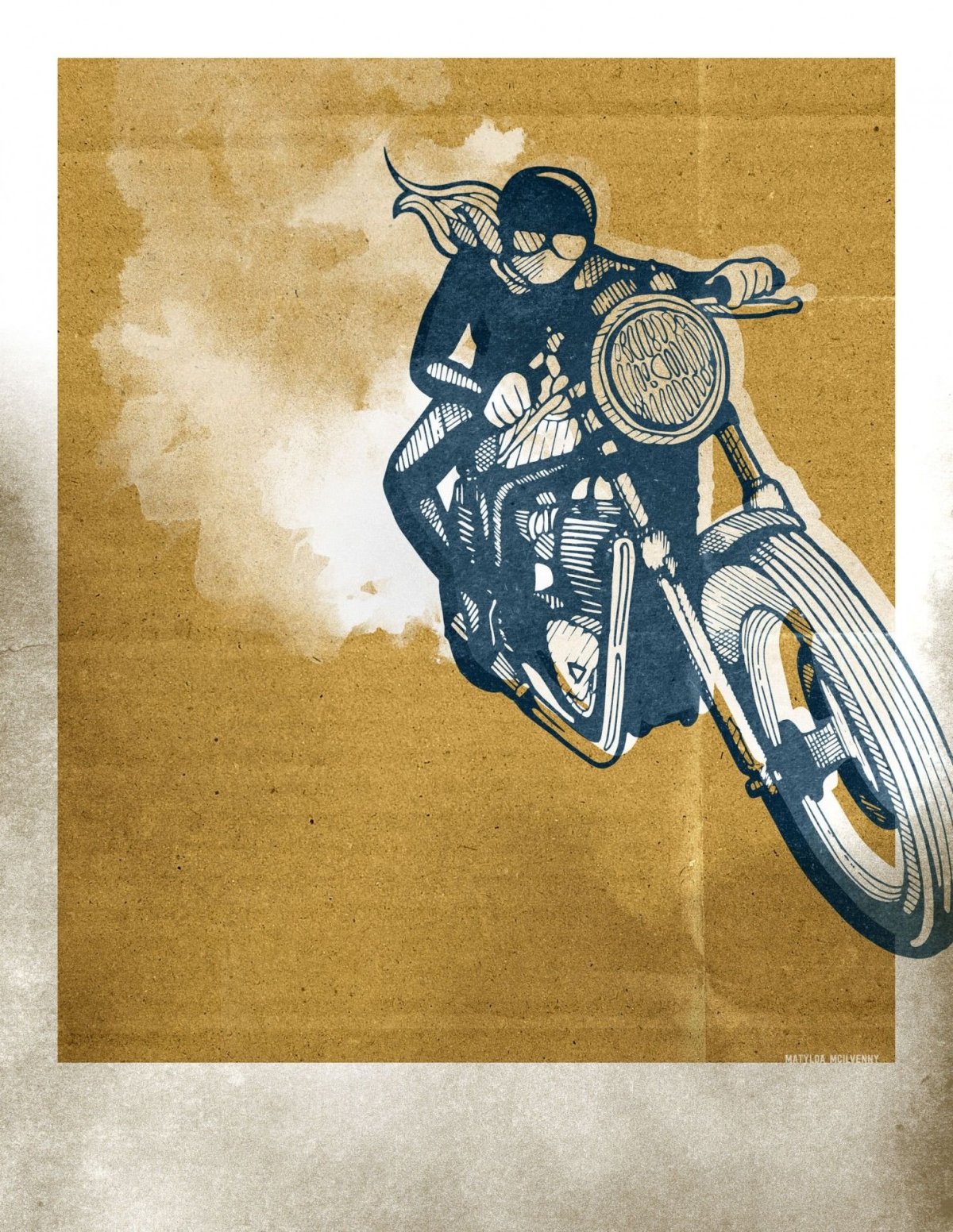 Ретро плакаты мотоциклы