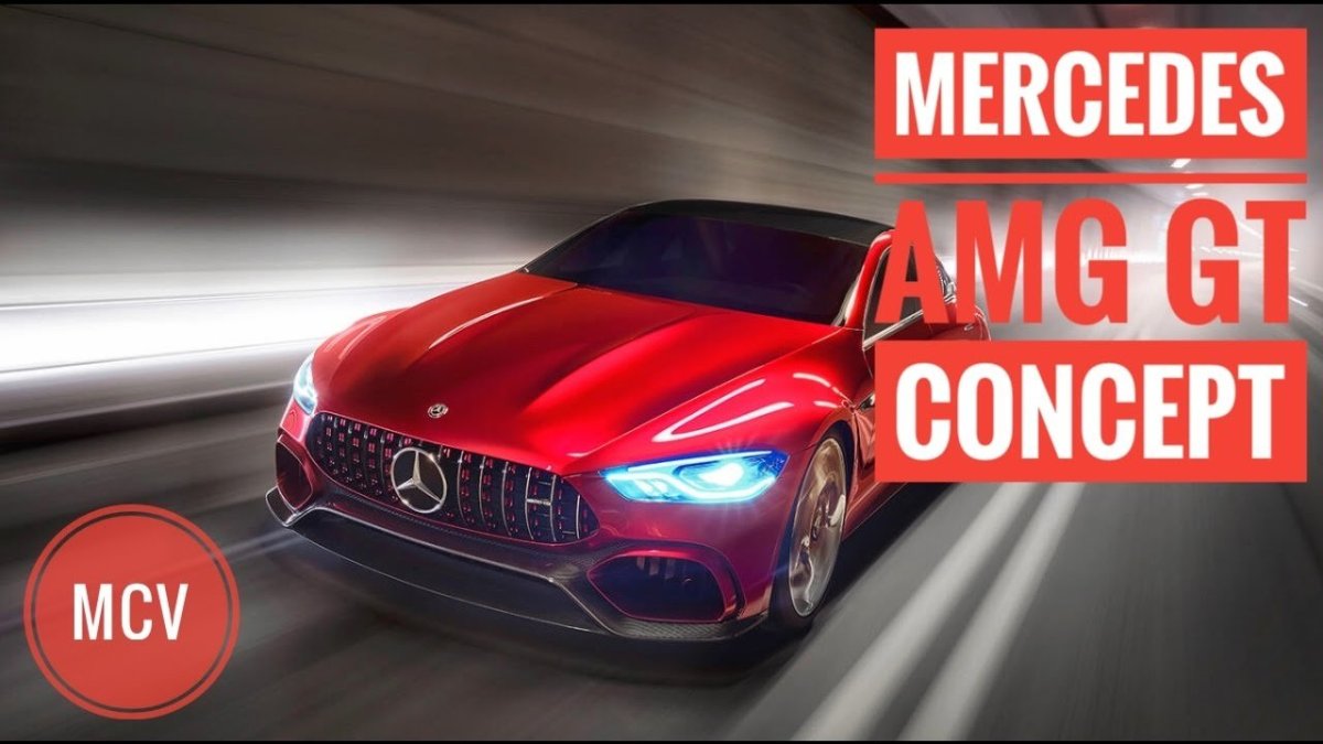 Красный Мерседес Бенц АМГ ГТ 2020