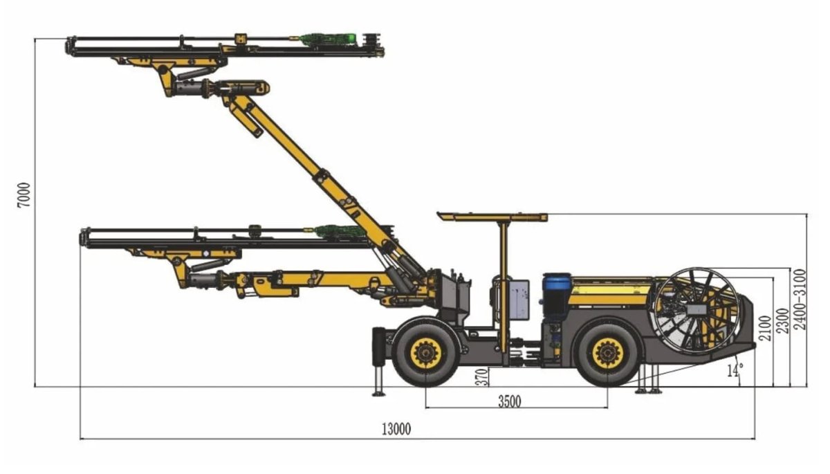 Буровая проходческая установка Тип LCM 6 Boom