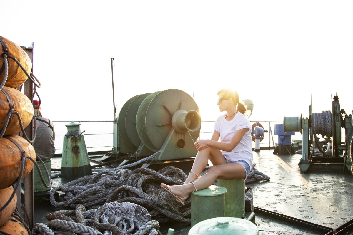 Паром на веревке