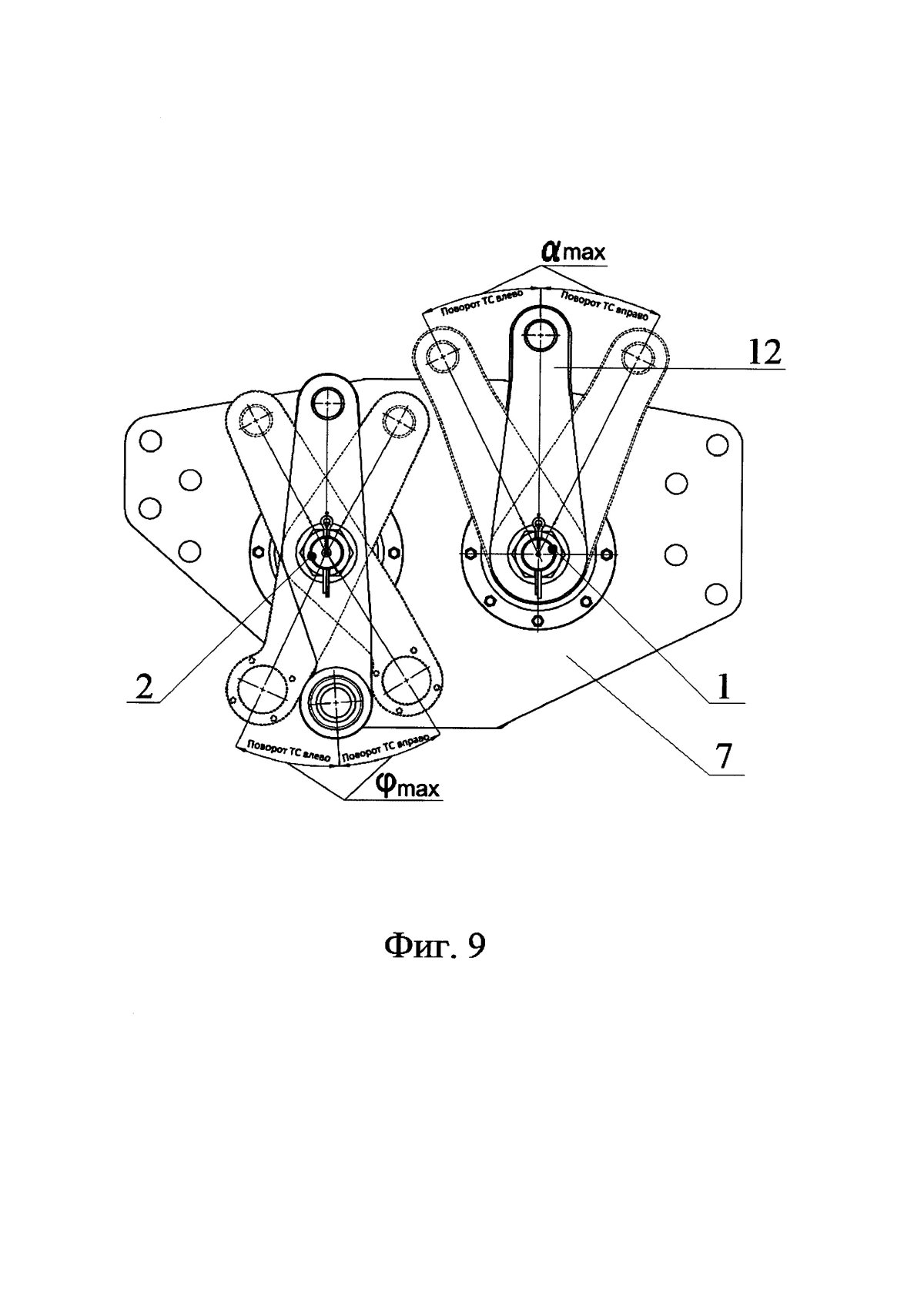 Механизм запаздывания поворота задних колес