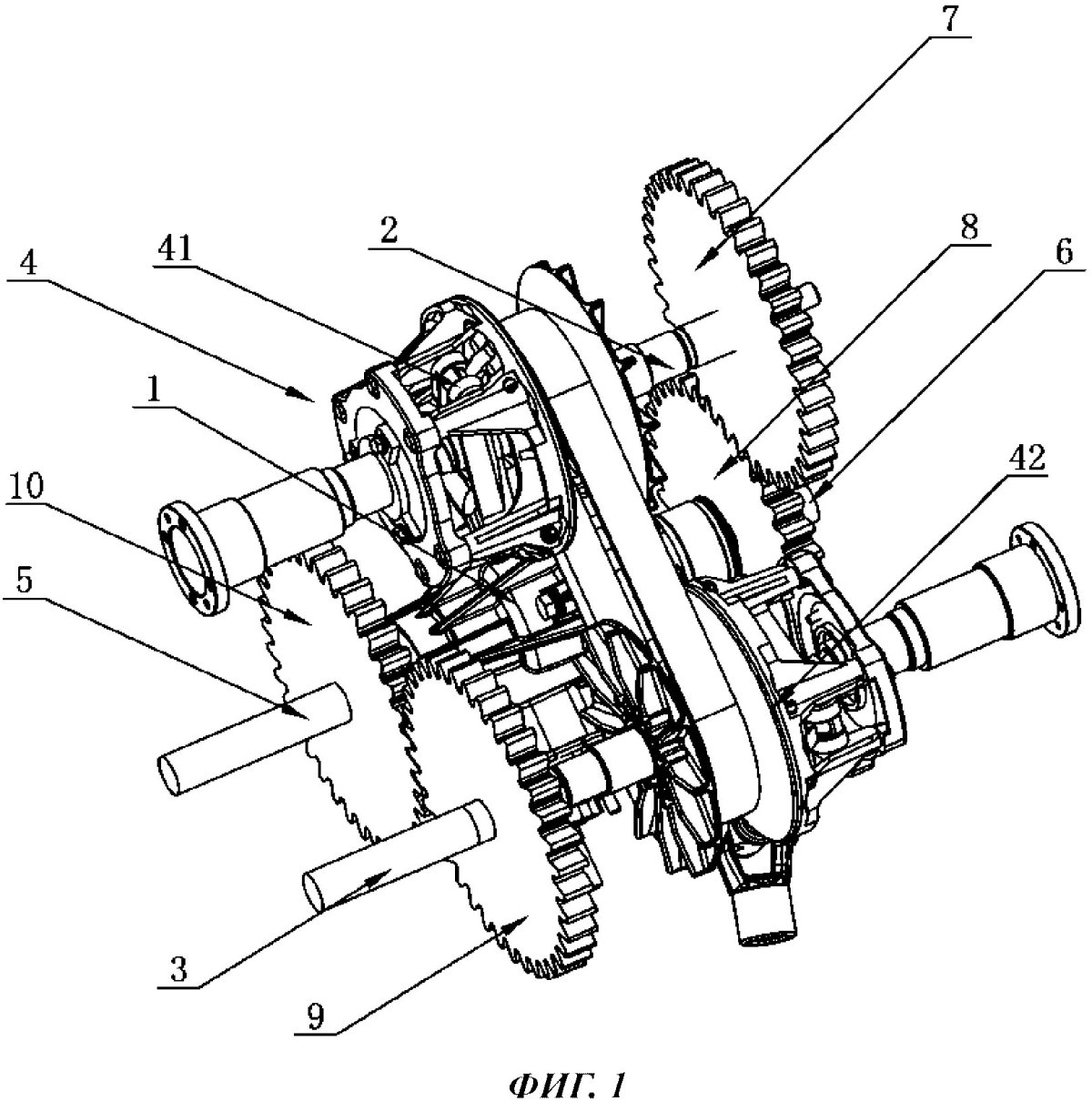 Гидрообъемный механизм поворота гусеничной машины