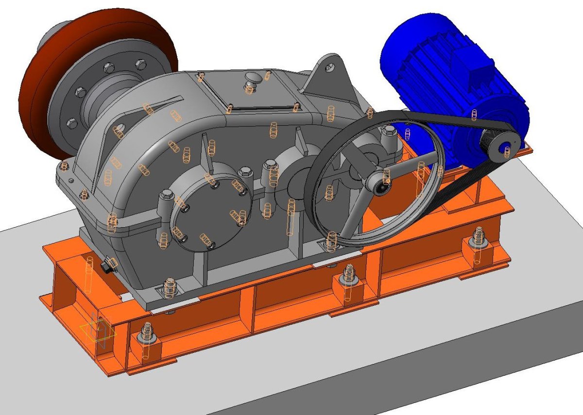 Привод ленточного конвейера 1л80