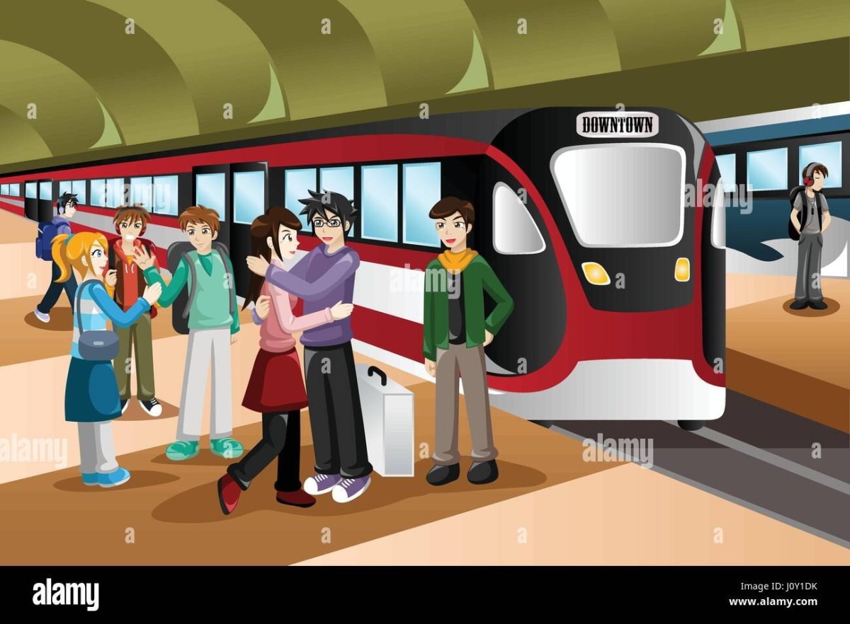 Вокзал иллюстрация