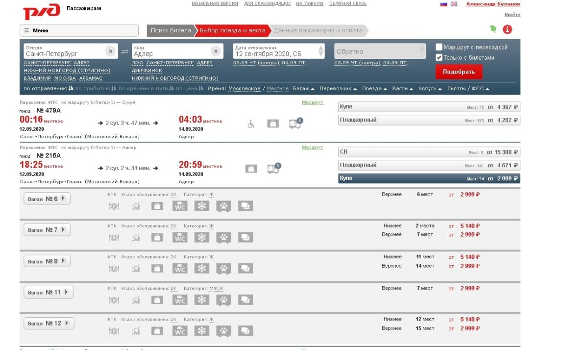 Маршрут поезда Москва Сухум