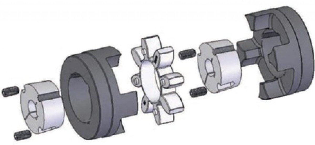 Чертеж соединительной муфты электродвигателя