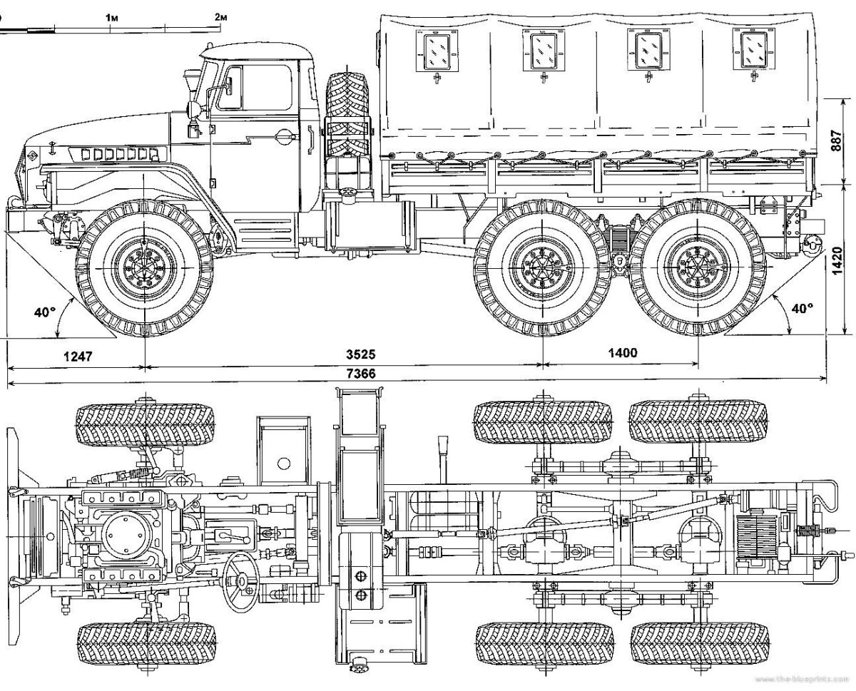 Урал 4320 Blueprint