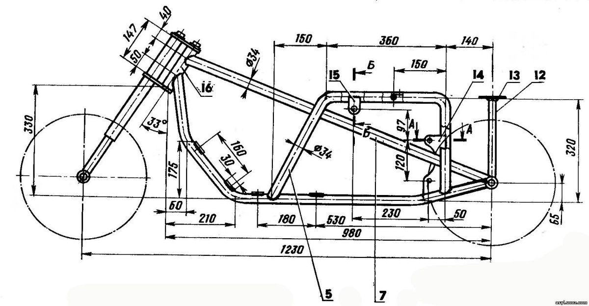 Толщина рамы Урал мотоцикл