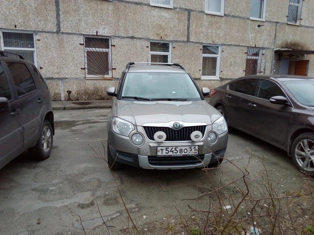 Skoda Yeti доп фары