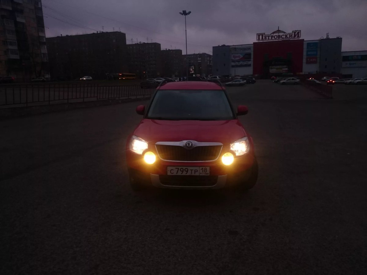 Лампы Шкода Йети 2012