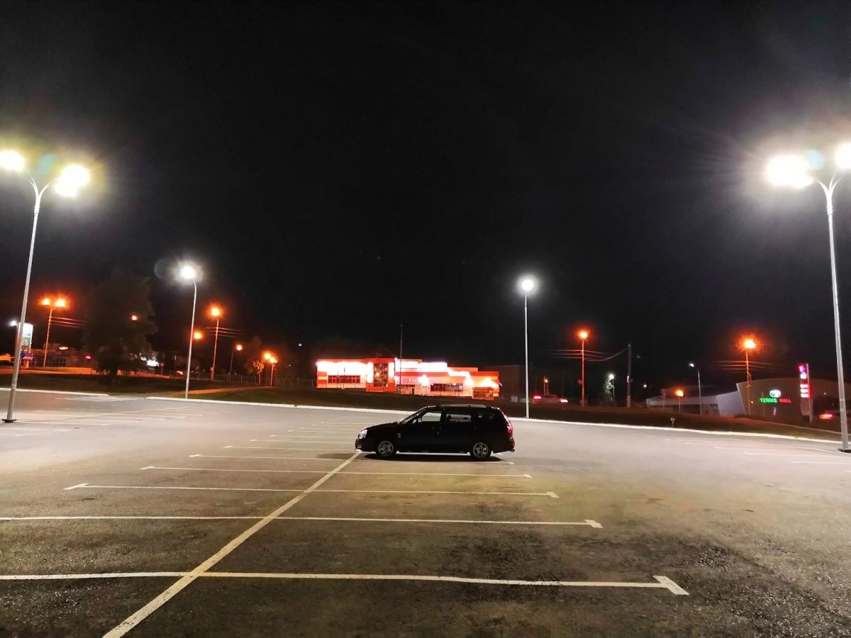 Стоянка ночью