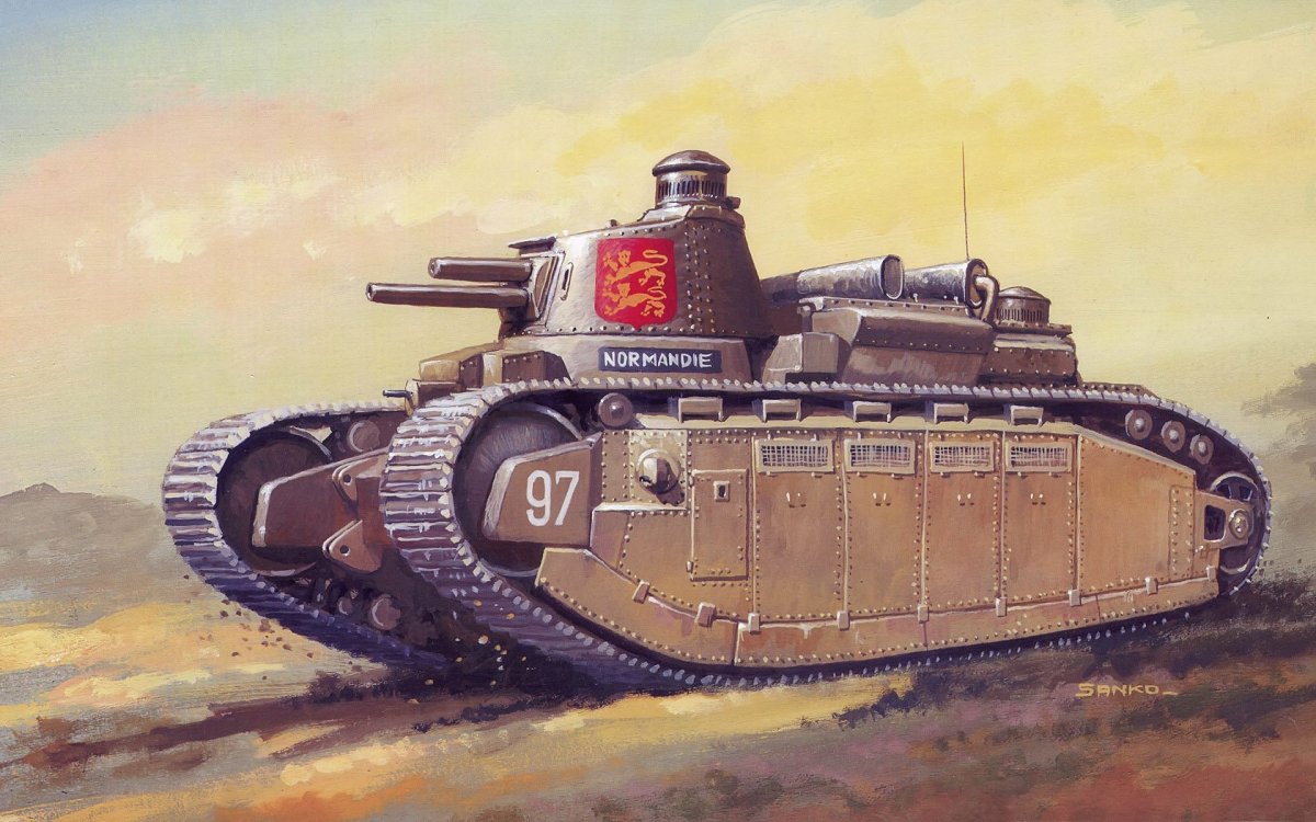 Танк FCM Char 2c Франция