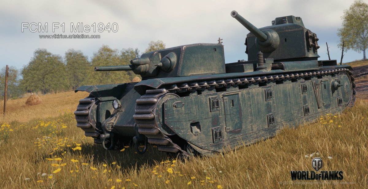 Французский танк фцм ф 1