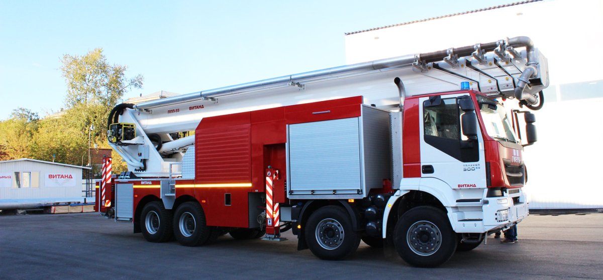 Пожарный пеноподъемник ППП-38-80 шасси КАМАЗ-6540 6х4