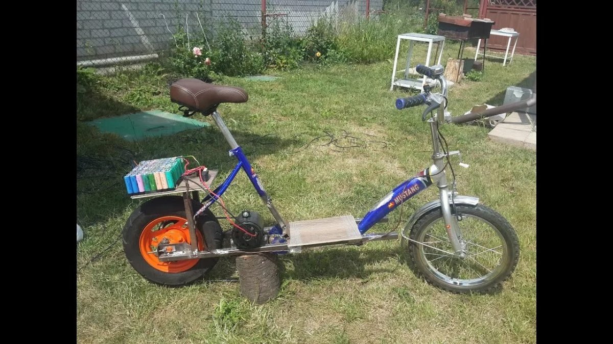 Самодельный электроскутер 12 вольт