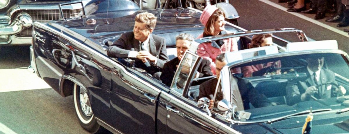 Убийство Кеннеди черно белое фото