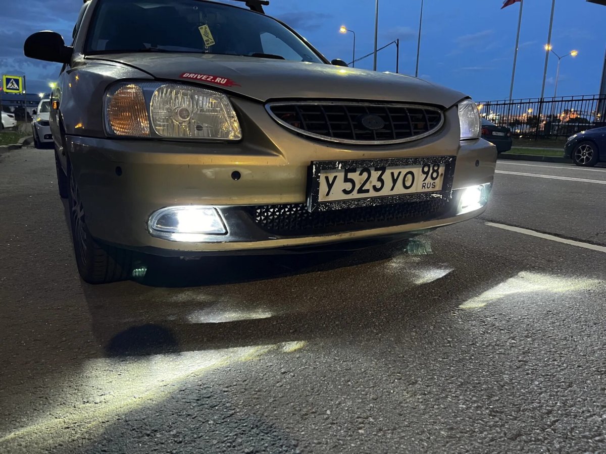 Противотуманки Hyundai Accent