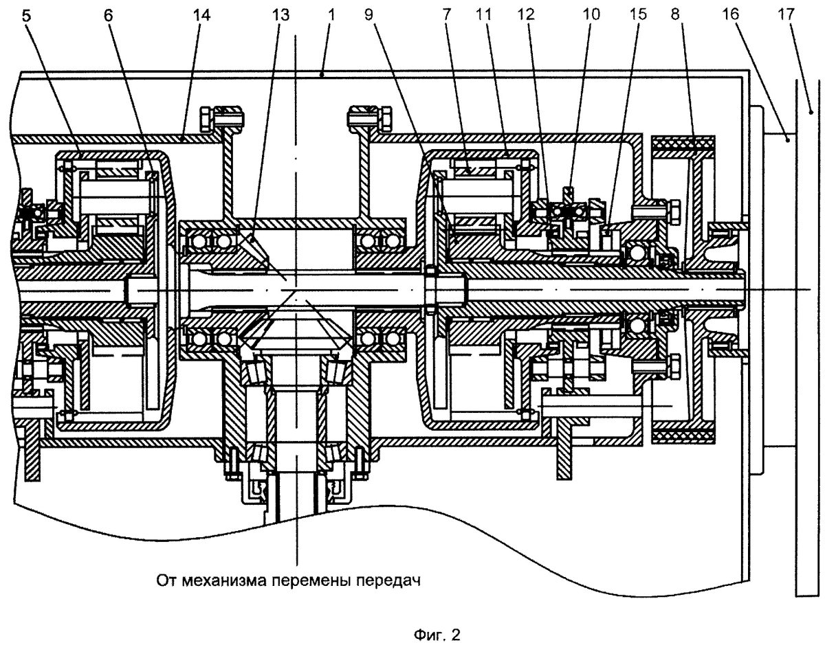 Планетарный механизм поворота гусеничного трактора