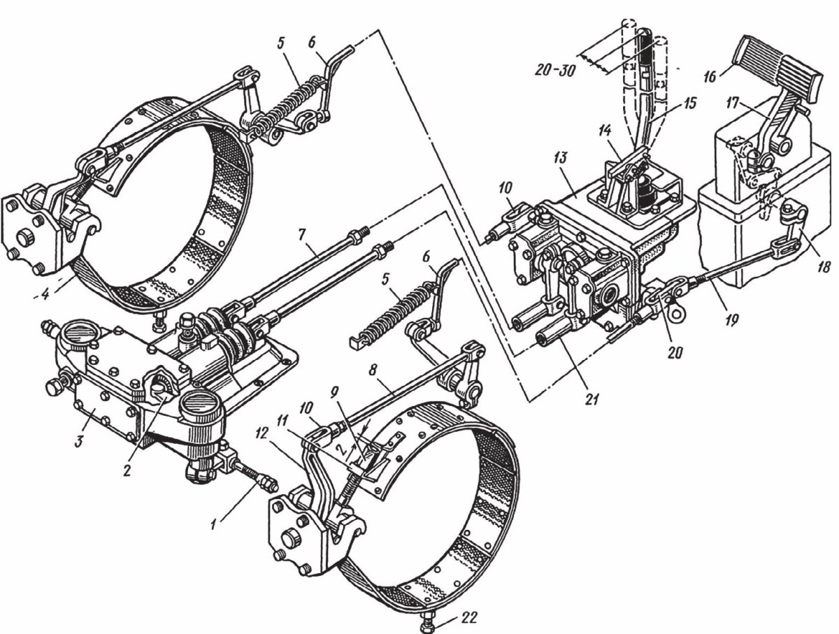 Поворотный механизм бульдозера т 170