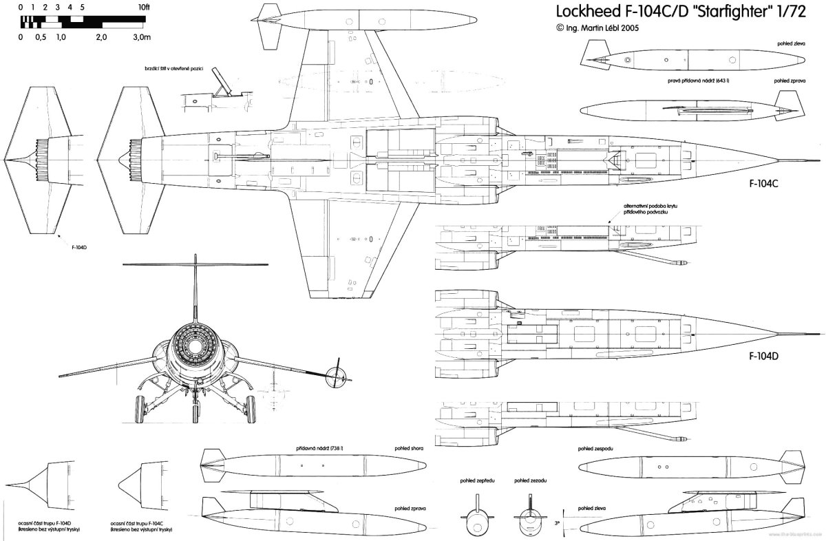 F-104 Starfighter чертежи