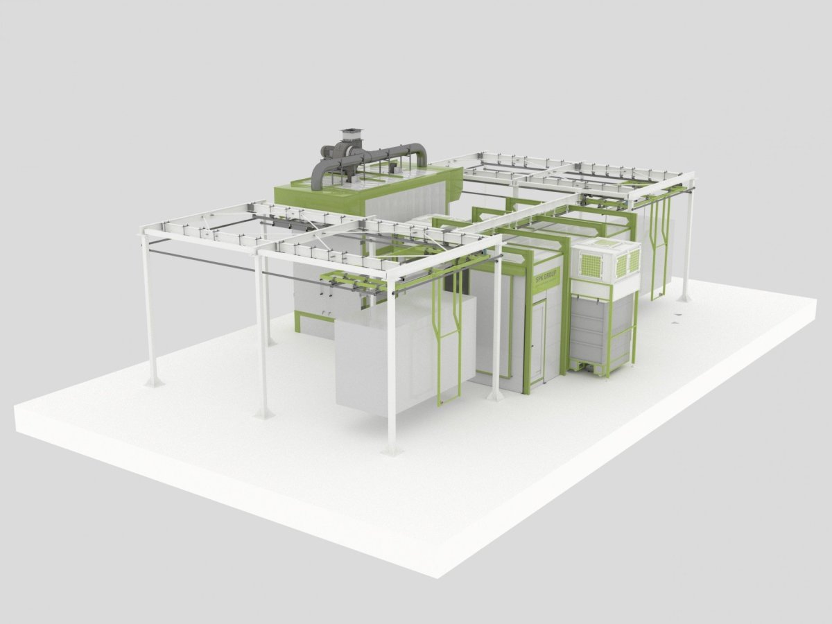 Линия порошковой окраски