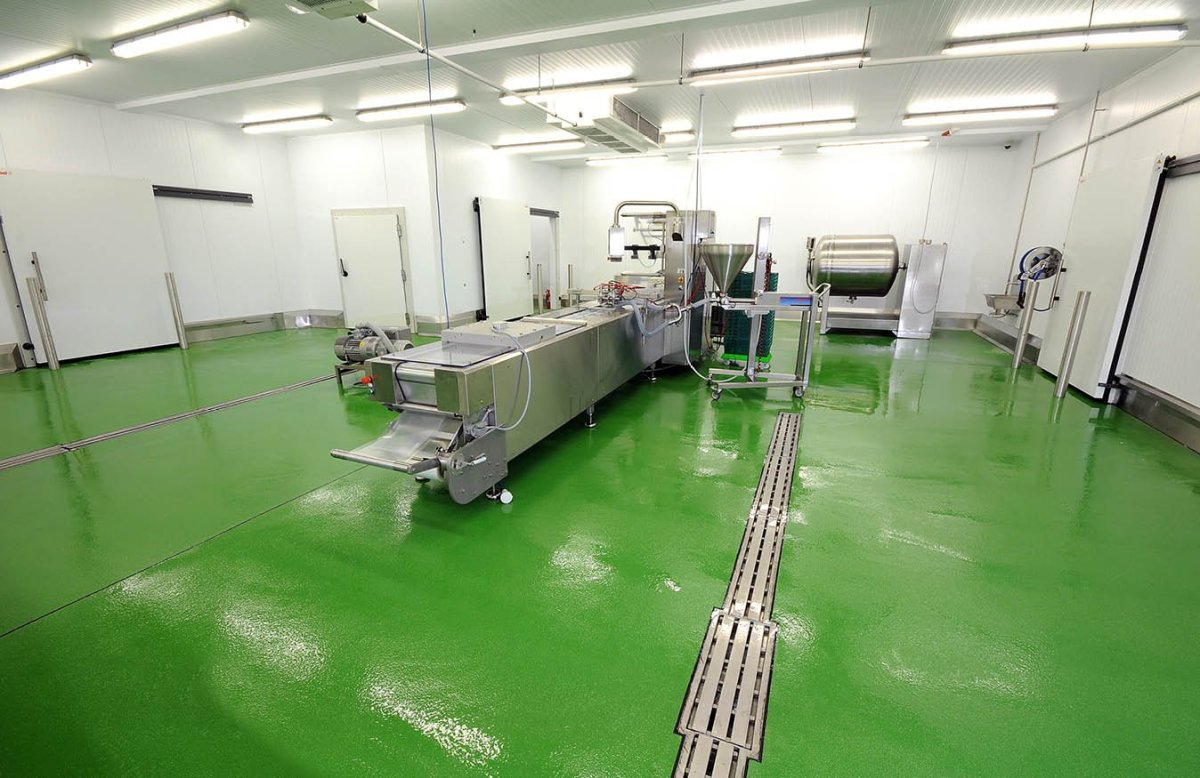 Наливной пол для пищевого производства