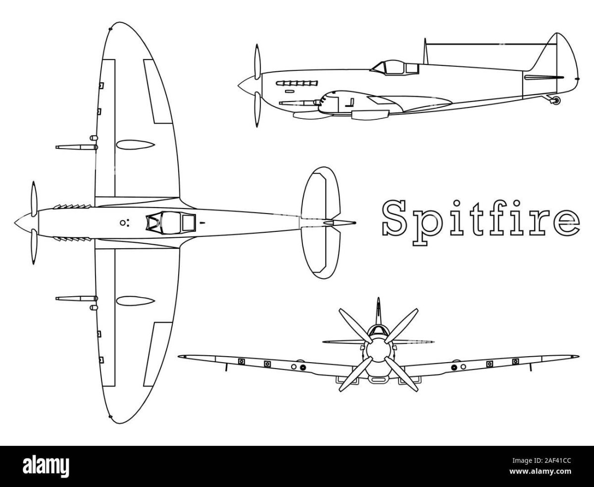 Spitfire MK vb чертеж
