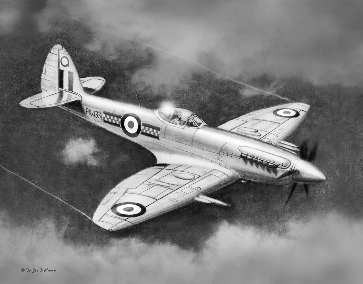 Spitfire с топливными баками