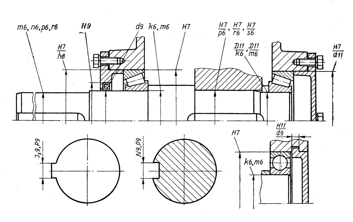 Допуск вала на посадку подшипника на вал