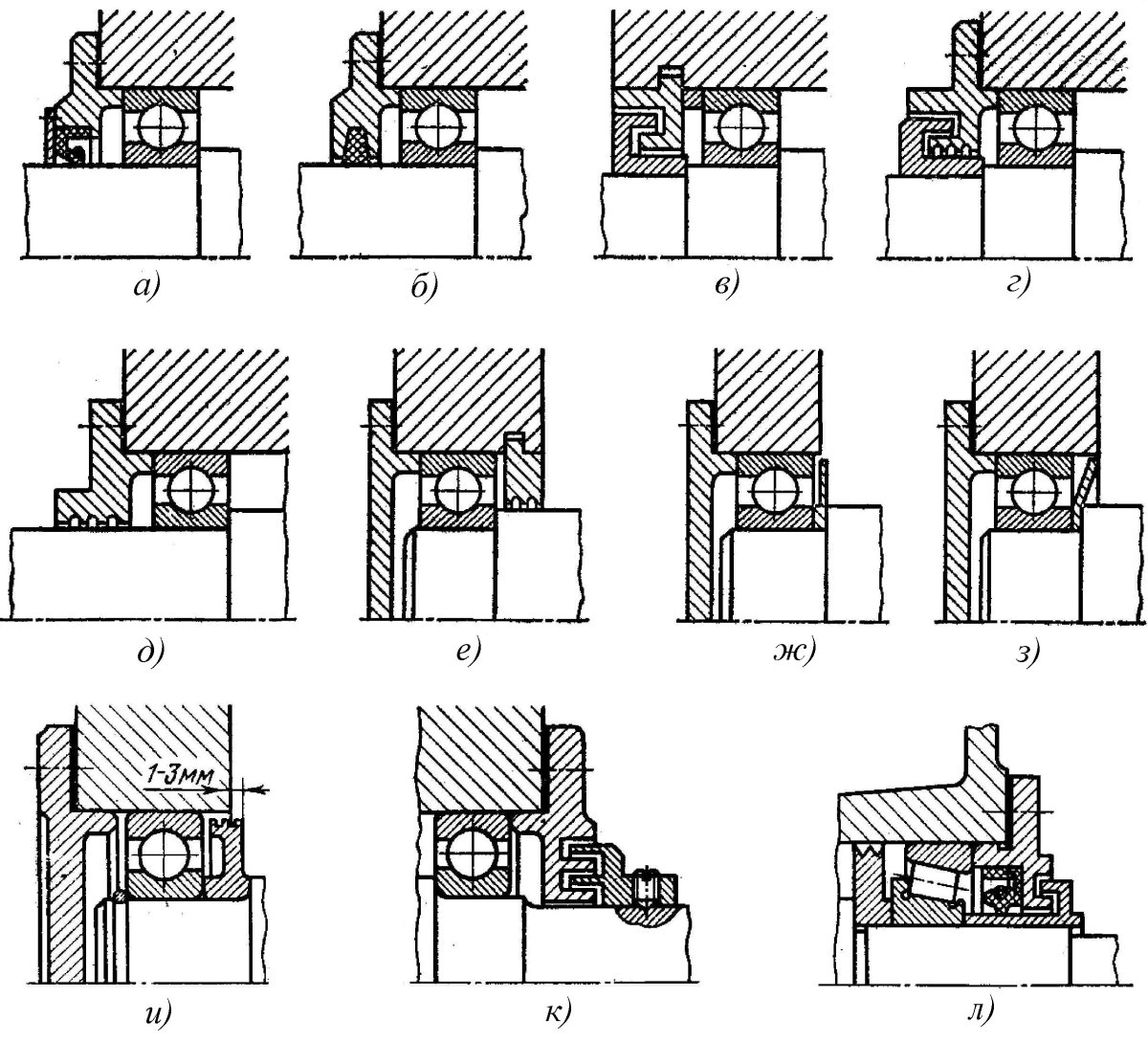 Лабиринтное уплотнение чертеж