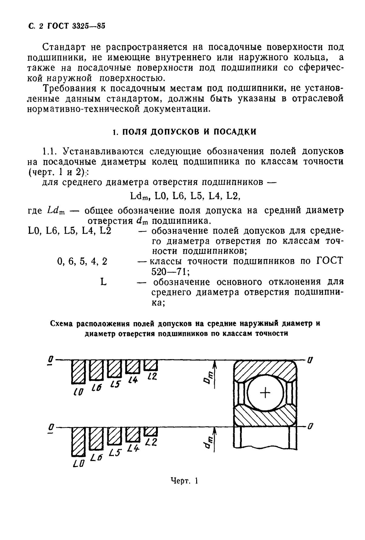 Допуски под подшипники ГОСТ