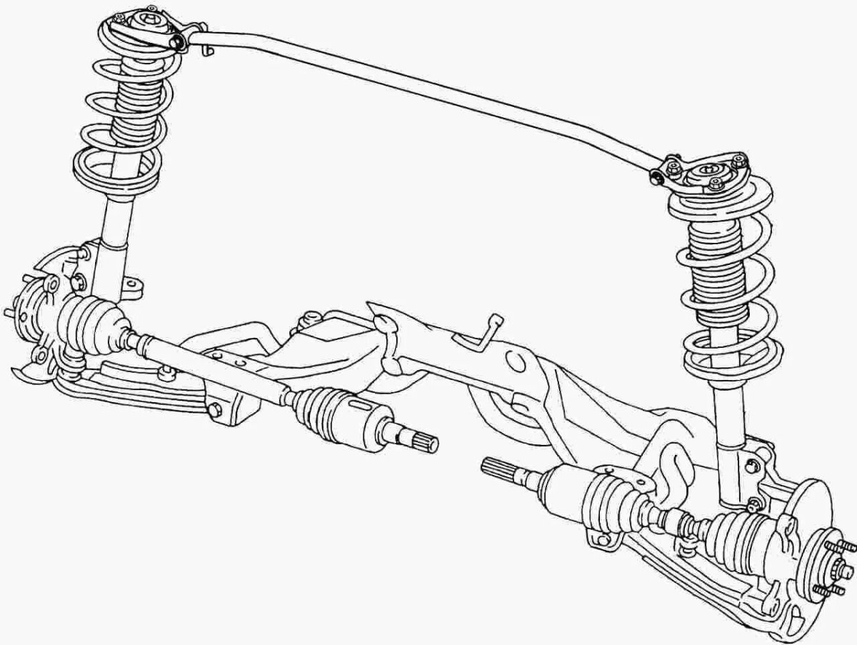 Передняя подвеска Ниссан Альмера Классик