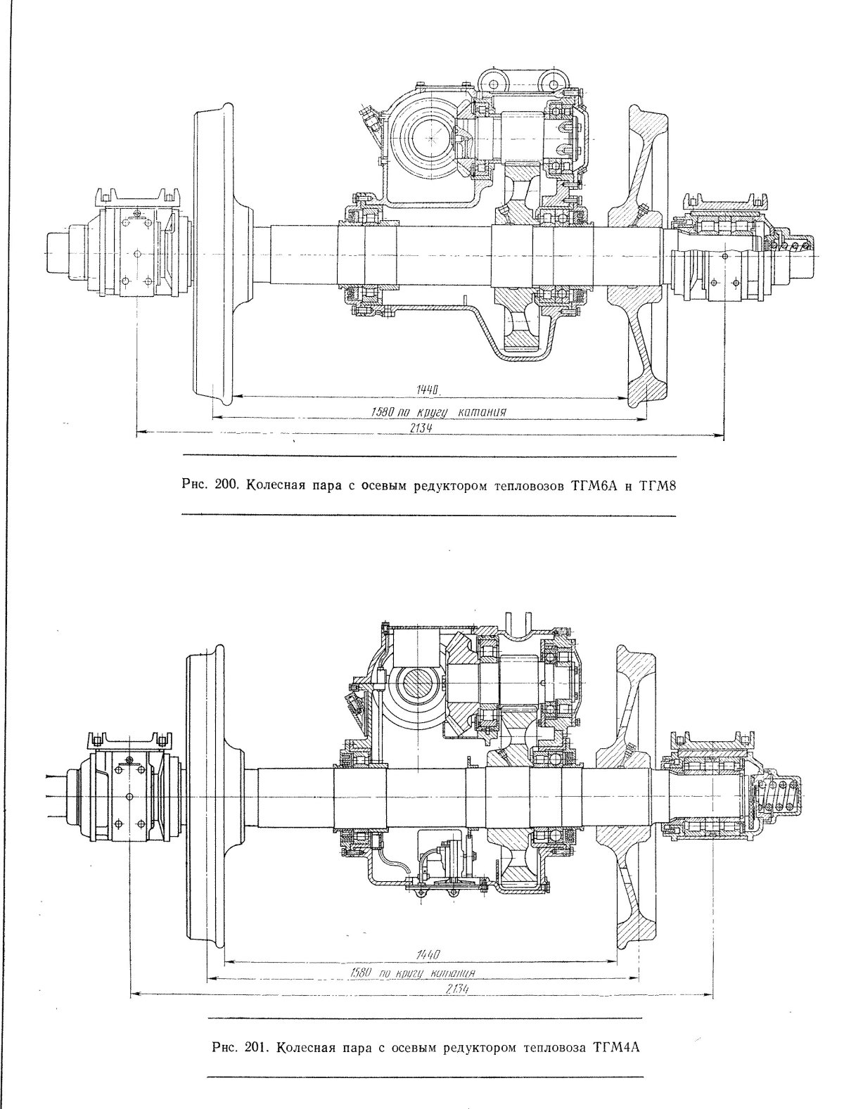 Колесная пара тепловоза ТГМ 4