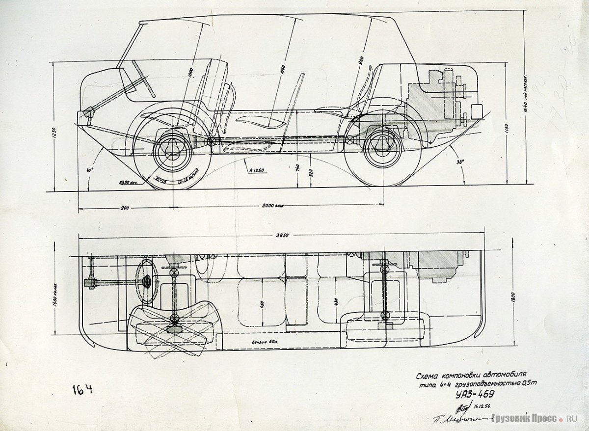 УАЗ-469 компоновка