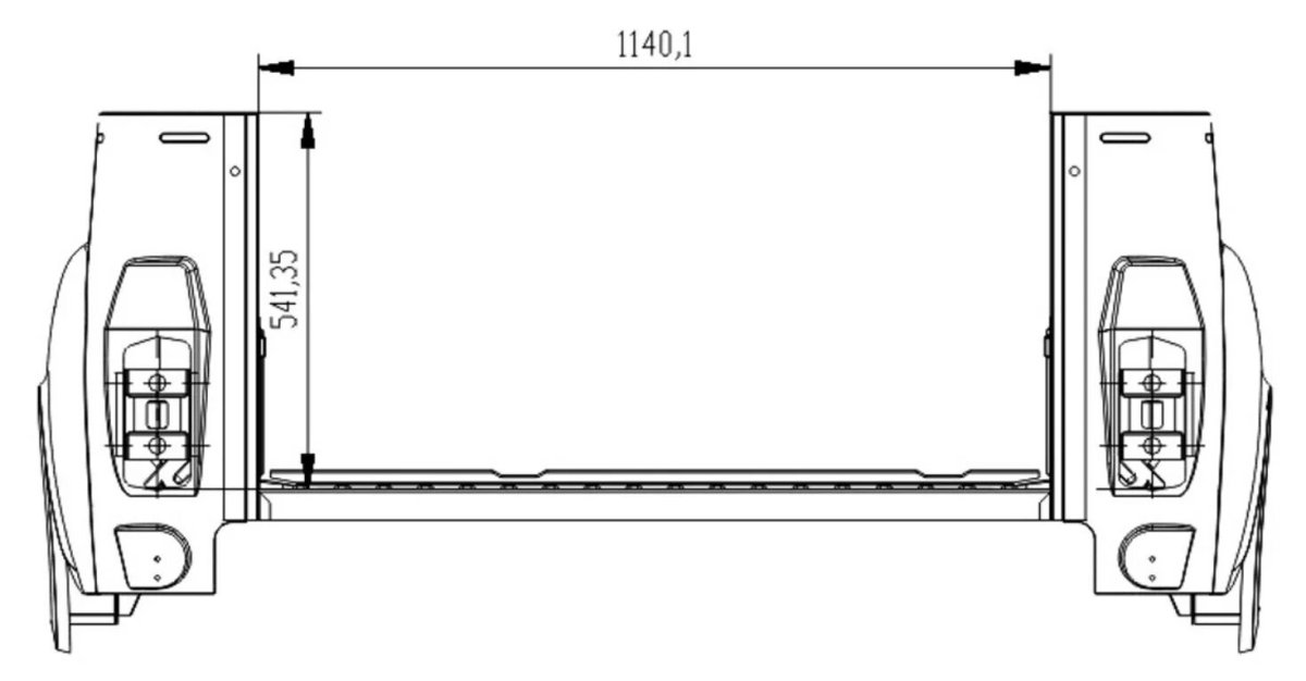 Ширина заднего борта УАЗ 469