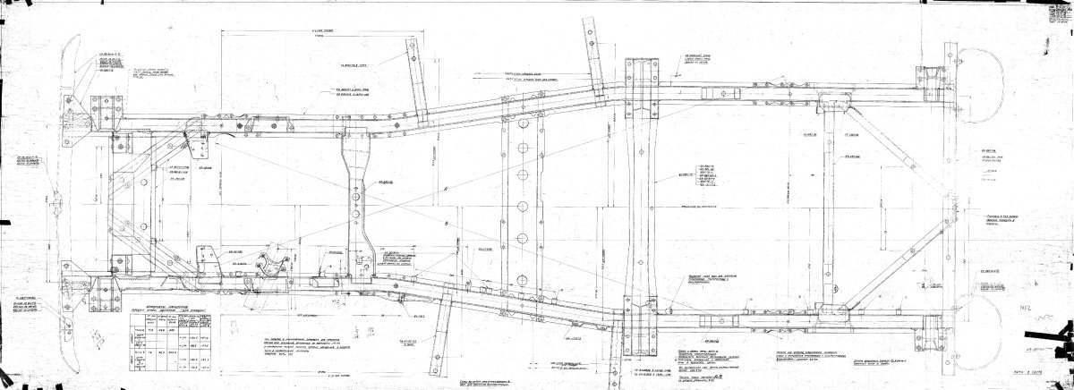 Рама ГАЗ 69 чертеж